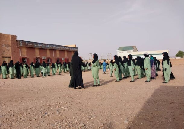 A women militray training camp in Ad-Damer the capital of the Nil River State (ST photot)