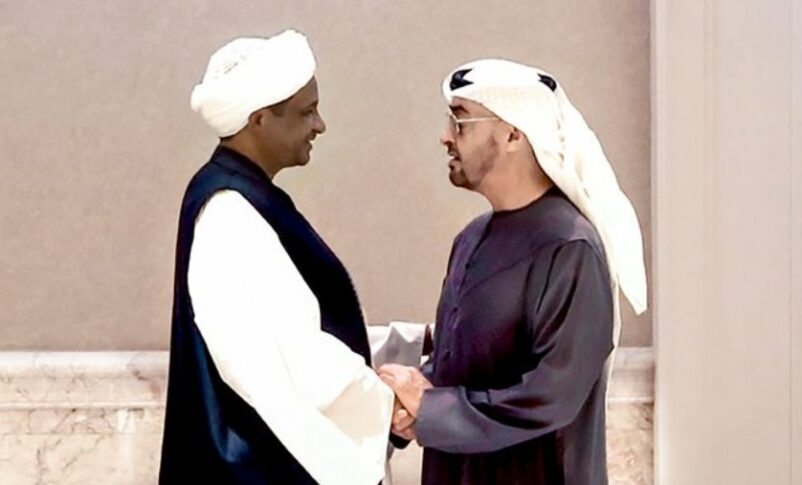 Mohmed bin Zayed of the UAE receiives Mohamed Hamdan Daglo on March 6, 2023