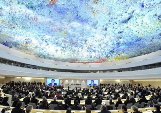 A general view of participants during the 29th Regular Session of the Human Rights Council in Geneva on Nov 18, 2008. UN photo