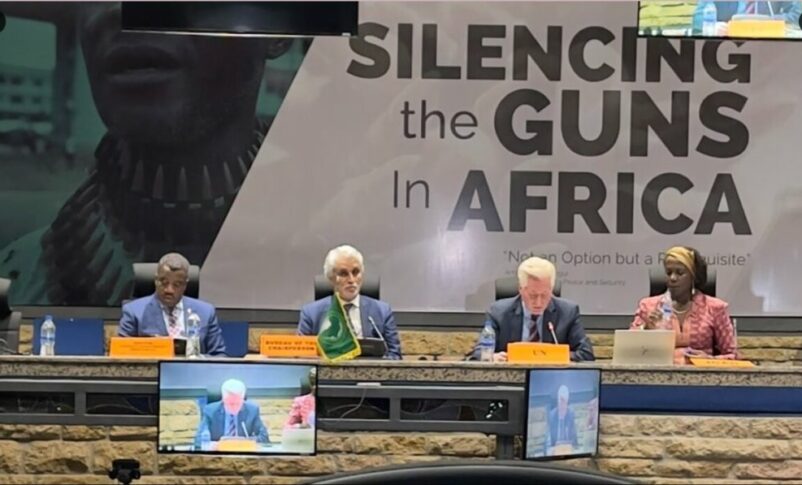 Mohamed El-Hacen Lebatt, Spokesperson for the AU Process for Sudan in a meeting on Sudan on May 31, 2023