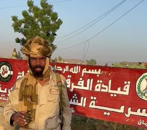 RSF fighter announces the capture of the army command in Zalingei on October 31, 2023