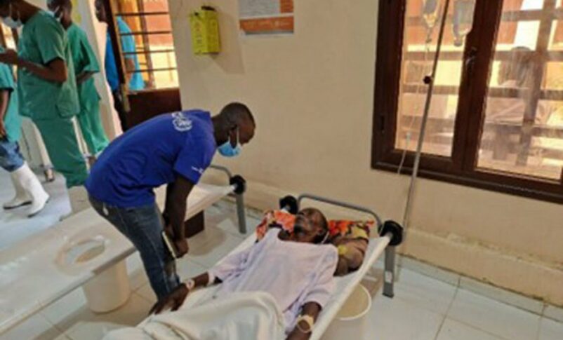 A cholera patient on treatment at Gedaref teaching hospital. Photo: OCHA