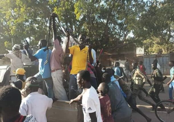 Dilling residents celebrate the RSF defeat on January 10, 2024