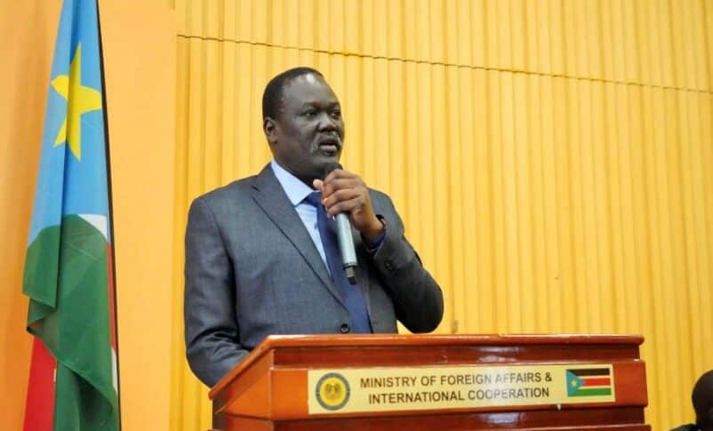 South Sudan's Deputy Minister of Foreign Affairs Ramdan M Abdallah Goch