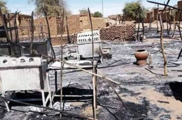 Popular Market in Malit North Darfur after limted clashes between Darfur joint force and armed men in January 27, 2024