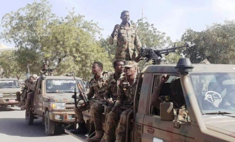 Sudanese army troops in Khartoum, file photo
