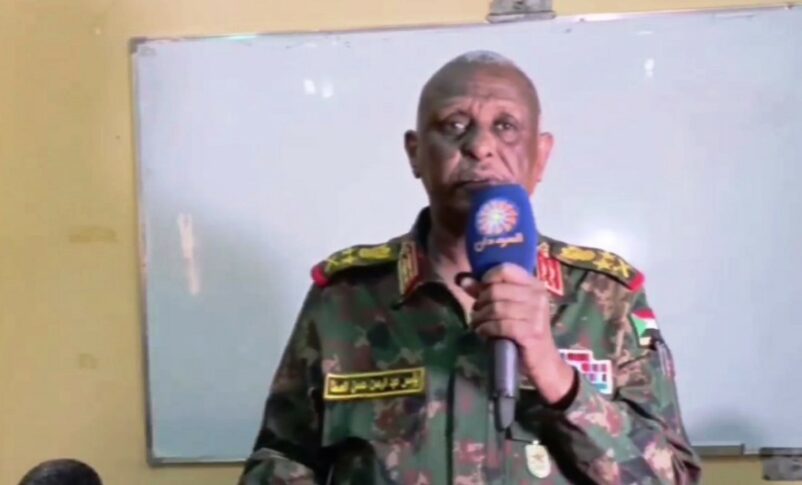 Al-Atta speaks to the National Forces Coordination delegation in Omdurman on March 16, 2024