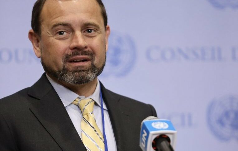 Tom Perriello speaks to UN officials and Security Council members, including the A3 (African countries) to talk about the urgent humanitarian crisis in Sudan on March 29, 2024.