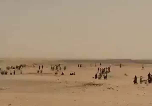 Abu Shouk residents flee El-Fasher heading to Tawaila camp in North Darfur on May 25, 2024