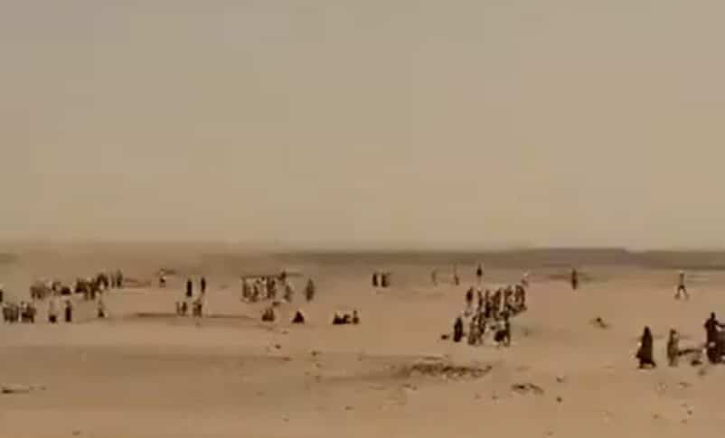 Abu Shouk residents flee El-Fasher heading to Tawaila camp in North Darfur on May 25, 2024