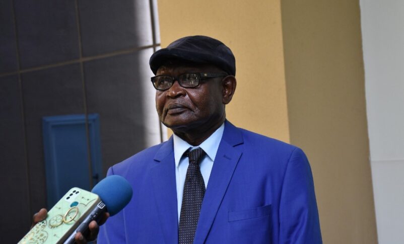 Amar Amun Daldoum SPLM-N Secretary General speaks to reporters after a meeting with Sudanese government delegation in Juba on May 16, 2024