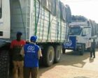 A cross-border humanitarian convoy from the International Organization for Migration arrived in West Darfur from Chad in December 2023
