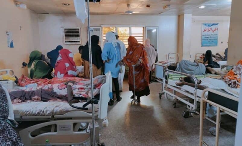 Patients treated in the MSF supported Al Nau hospital in Omdurman, Khartoum state. (file photo)