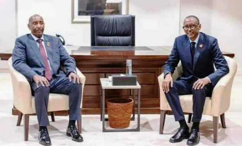 Head of Sudan's Sovereign Council meets Rwandan leader in Kigali on August 12, 2024