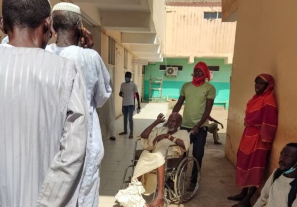Patients wait at a hospital amid the spread of cholera and dengue fever cases, in Gedaref, Sudan, September. 27, 2023. AFP photo