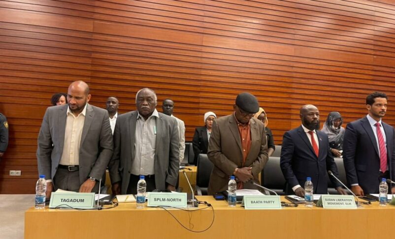 SPLM-N SG (C) attends the opening session of the 2ed preparatory meeting for inter-Sudanese dialogue in Sudan on August 10, 2024
