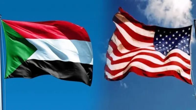 أعلام السودان والولايات المتحدة