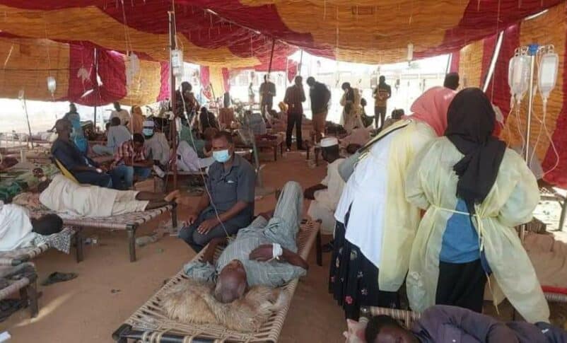 Cholera patients in Al Dabbah of Northern state on September 23, 2024