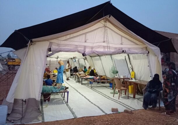MSF, in partnership with the Ministry of Health, established a 100-bed cholera treatment center in Atbara, River Nile state, to address the area's high number of cholera cases, on September11, 2024 MSF photo)