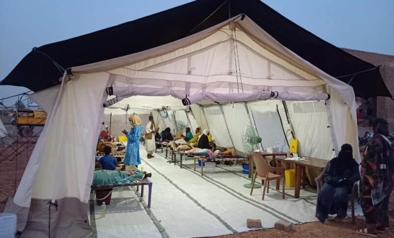 MSF, in partnership with the Ministry of Health, established a 100-bed cholera treatment center in Atbara, River Nile state, to address the area's high number of cholera cases, on September11, 2024 MSF photo)