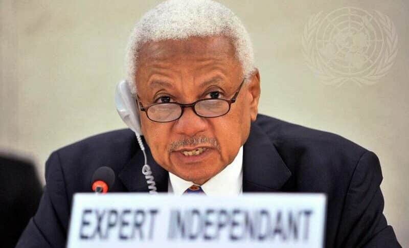 Mohamed Chande Othman head of the Independent International Fact Finding for Sudan