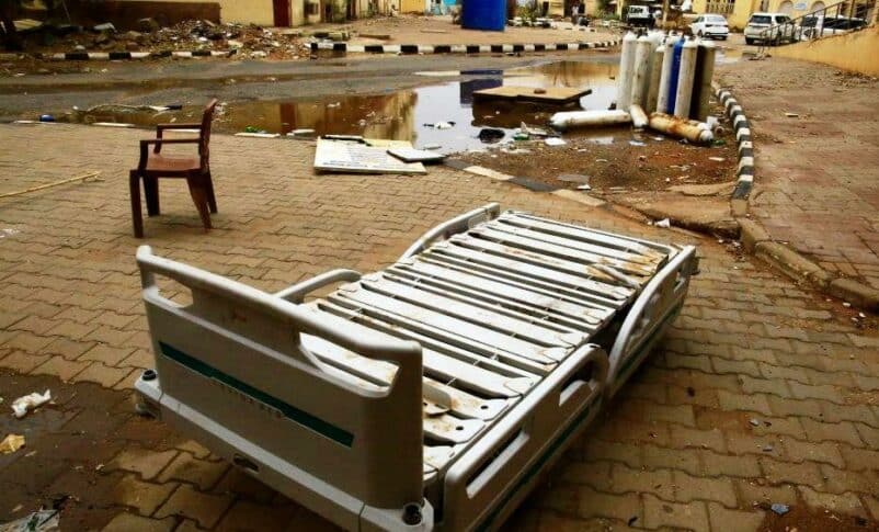 Photo taken on July 23, 2024 shows damaged medical equipment at Omdurman Teaching Hospital at Alshohada neighbourhood in Omdurman city, Sudan. (Xinhua/Mohamed Khidir)