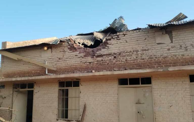 RSF shells hit a school in Al-Thawra locality housing hundreds of displaced people, on September 21, 2024
