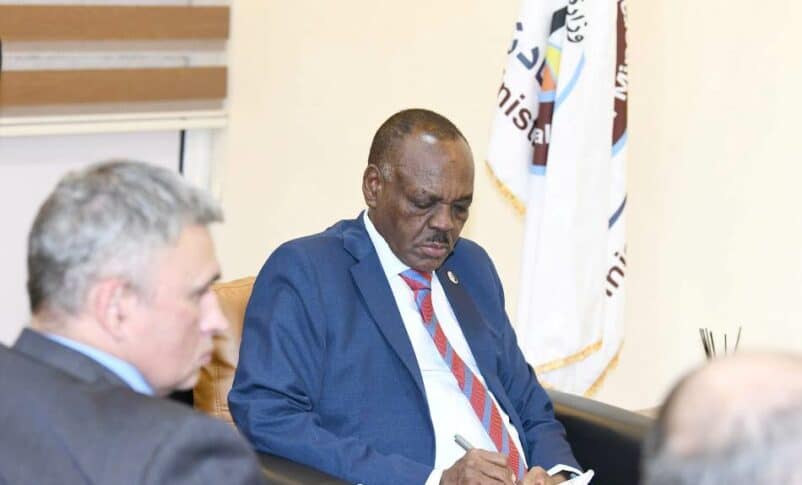 Sudan's Minister of Minerals, Mohamed Bashir Abunommo received Viktor Chimodanov, Chairman of the Russian-Sudanese Business Council on September 17, 2024