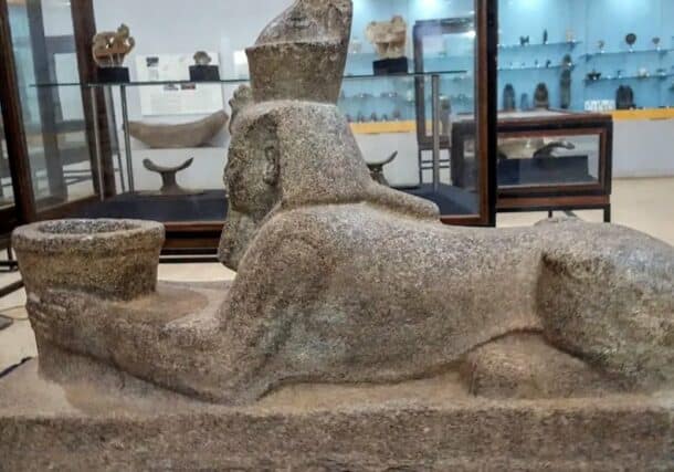 Statues and antiques inside the Sudan National Museum
