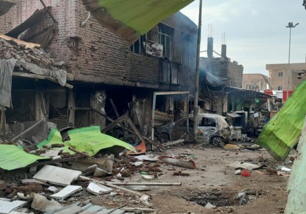 A picture by the Southern Belt Emergency Room shows houses damaged by the army airstrikes on October 12, 2024-1