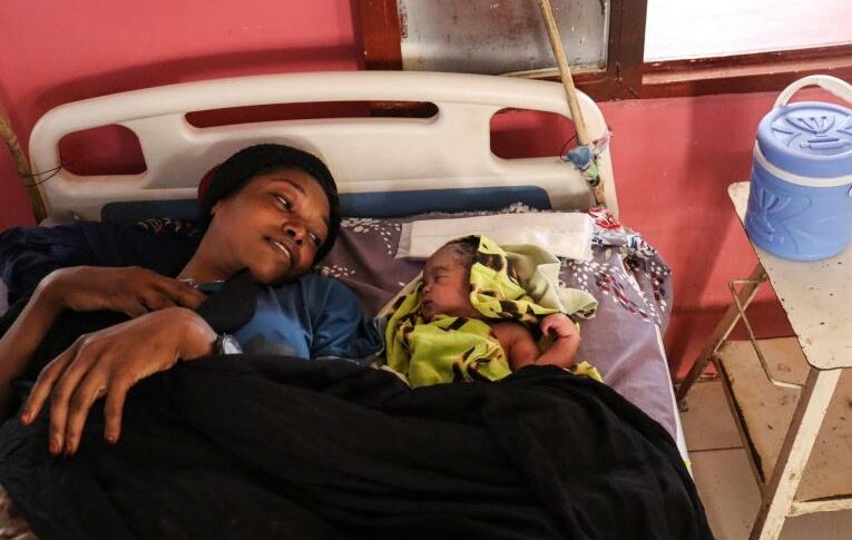 Anhar, 29, received the care she needed after a caesarean section at Nyala University Hospital. (MSF photo)