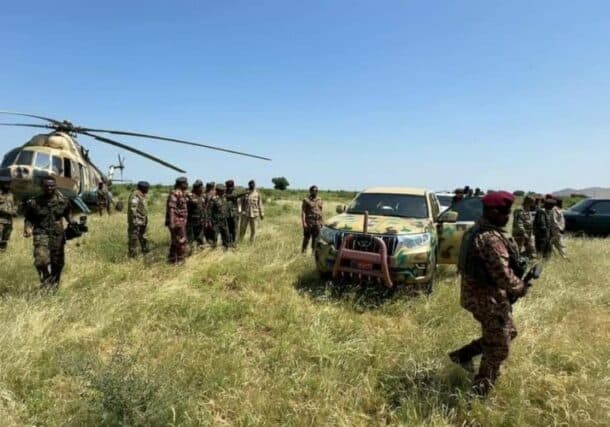 General Kabbashi arrives in Al Faw of Gederaf as troops lauched a large scale offensive to retake Al Jazirah capital from the RSF on October 18, 2024