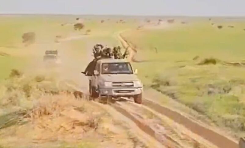 Hundreds of vehicles of the Joint Force head to the North Darfur capital El Fasher on October 6, 2024