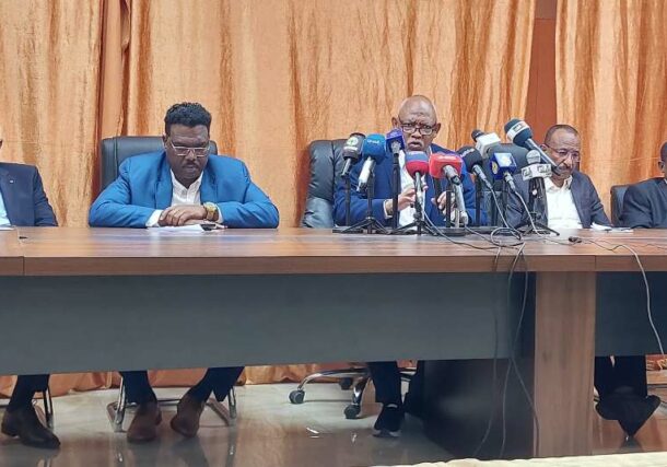 RSF advisers announce their defection from the paramilitary group in Port Sudan on October 26, 2024