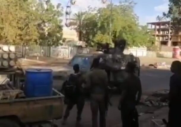 Sudanese soldiers show military vehicles captured following clashes with the RSF in Khartoum North on October 11, 2024