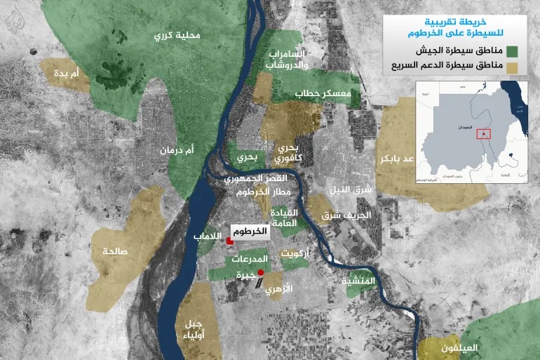 محاور القتال الجديدة في الخرطوم رقعة شطرنج محفوفة بالفخاخ والترقب