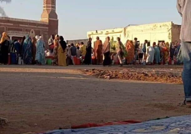Al-Hilaliya residents crammed into a mosque, with dwindling food supplies.