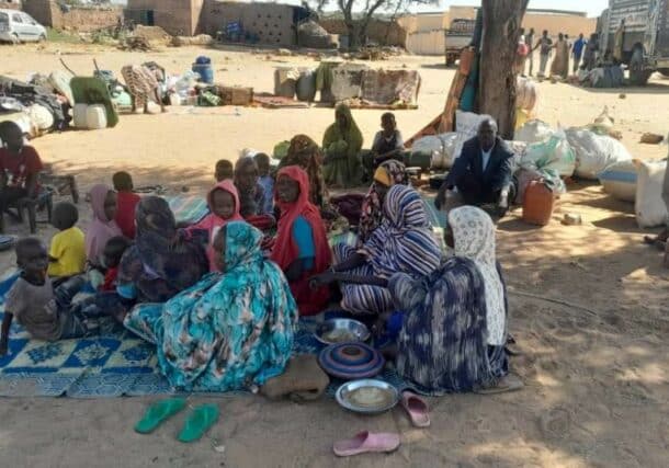 Families seeking refuge in Tawila after escaping conflict in El Fasher, November 8, 2024.