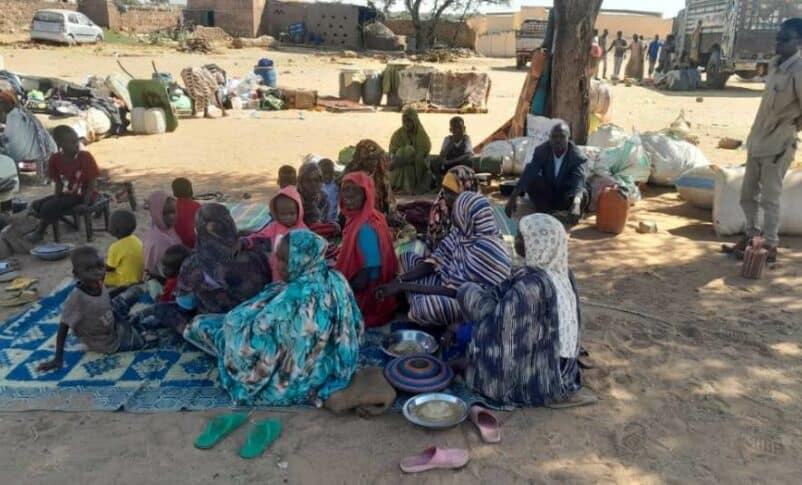 Families seeking refuge in Tawila after escaping conflict in El Fasher, November 8, 2024.