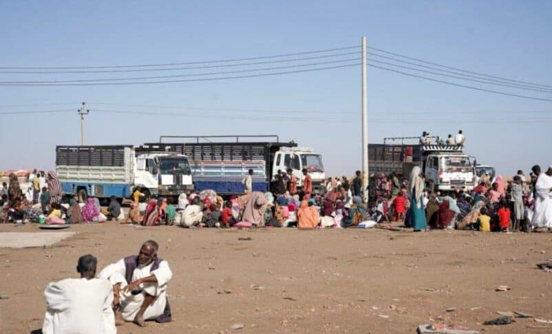Displaced people who fled eastern Al Jazirah arrived in Shendi of the Rive Nile state