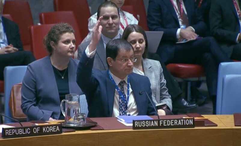 Deputy Ambassador Dmitry Polyanskiy vetoes a UK resolution, arguing it undermines the Sudanese government's authority on Nov 18, 2024