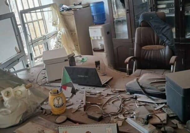 Saudi Hospital damaged following shelling between the SAF and RSF in El Fasher on November 28, 2024