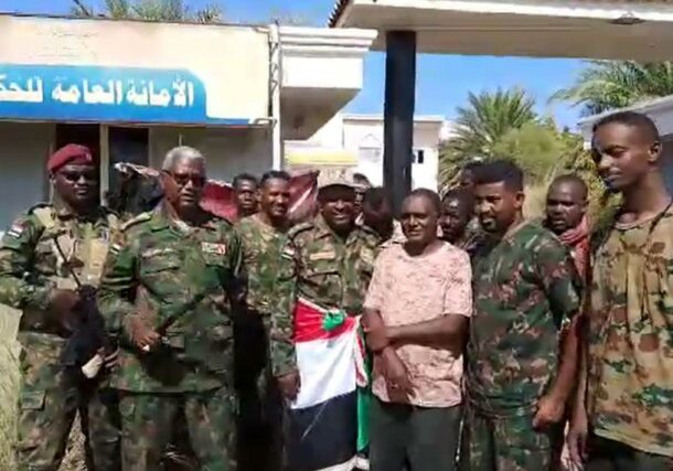 Sudanese army officers announce they have successfully recaptured Sinjah, the capital of Sennar state on Nov 23, 2024