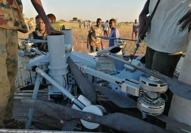Sudanese army soldiers and allied factions downed 7 drones in El Fasher on Nov 13, 2024--