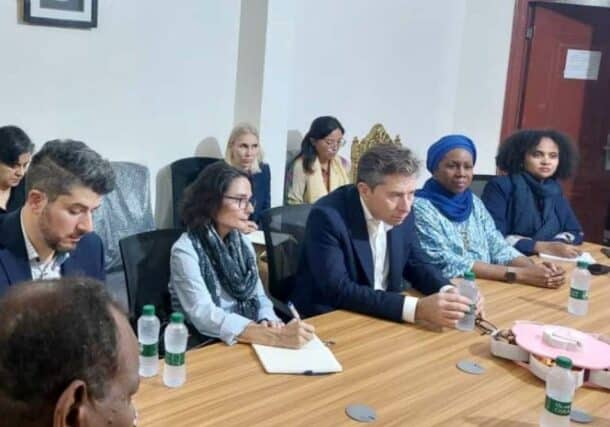 UN top Humanitarian Tom Fitcher discusses with Sudanese officials the needs of IDPs camps on November 24, 2024