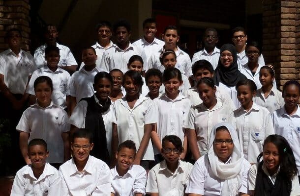 Khartoum's Unity High School students pose for a collective picture (file photo)