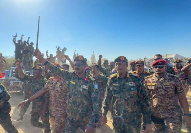 Gen. Abdel Fatah Al Burhan received by Abu Aqla Kakl in Jabel Al-Ghar, Gedaref on December 15, 2024