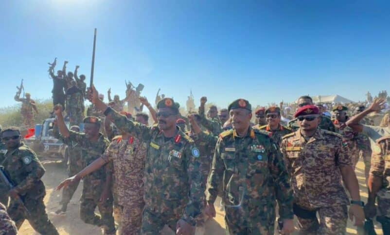 Gen. Abdel Fatah Al Burhan received by Abu Aqla Kakl in Jabel Al-Ghar, Gedaref on December 15, 2024