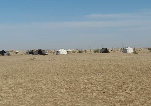 RSF attacks drive villagers from their homes north of Ad Douiem to seek safety in Al Hishaba.