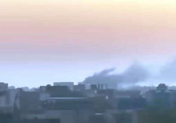 Smoke billows into the sky above Khartoum Bahri, where the Sudanese army launched an offensive against RSF strongholds earlier Dec 14, 2024